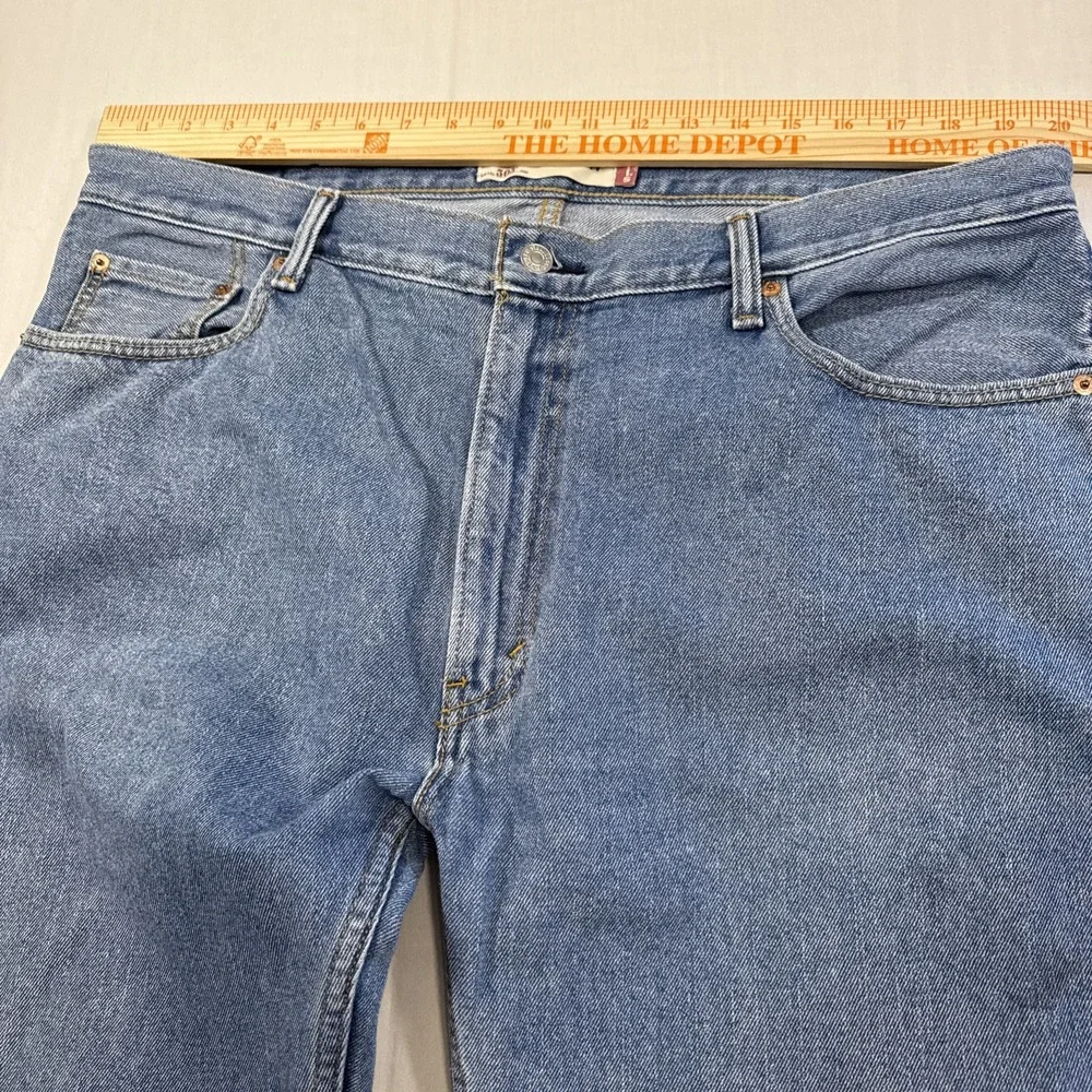JEANS STRAIGHT LEG Levi's 505 Men's 40X34 Blue Medium Wash
